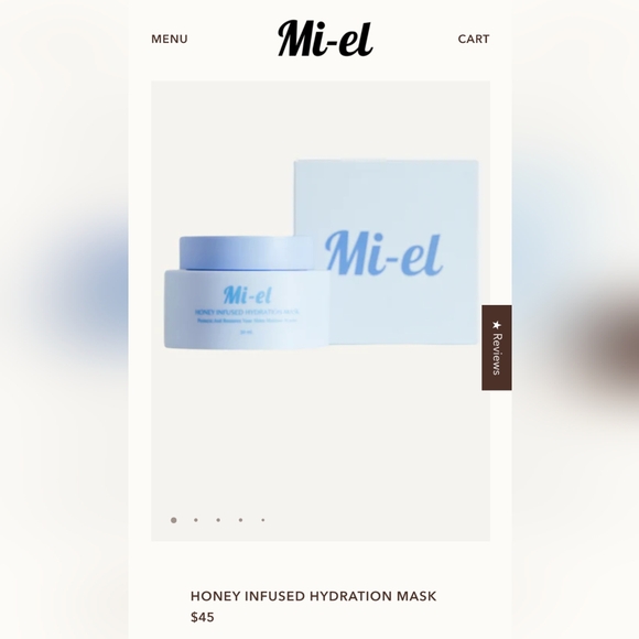 5/75$ MI-EL SKINCARE Honey Infused Hydration Mask - Picture 2 of 9